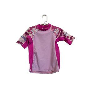 Pink Swim sun shirt with spf rashguard girls size 4